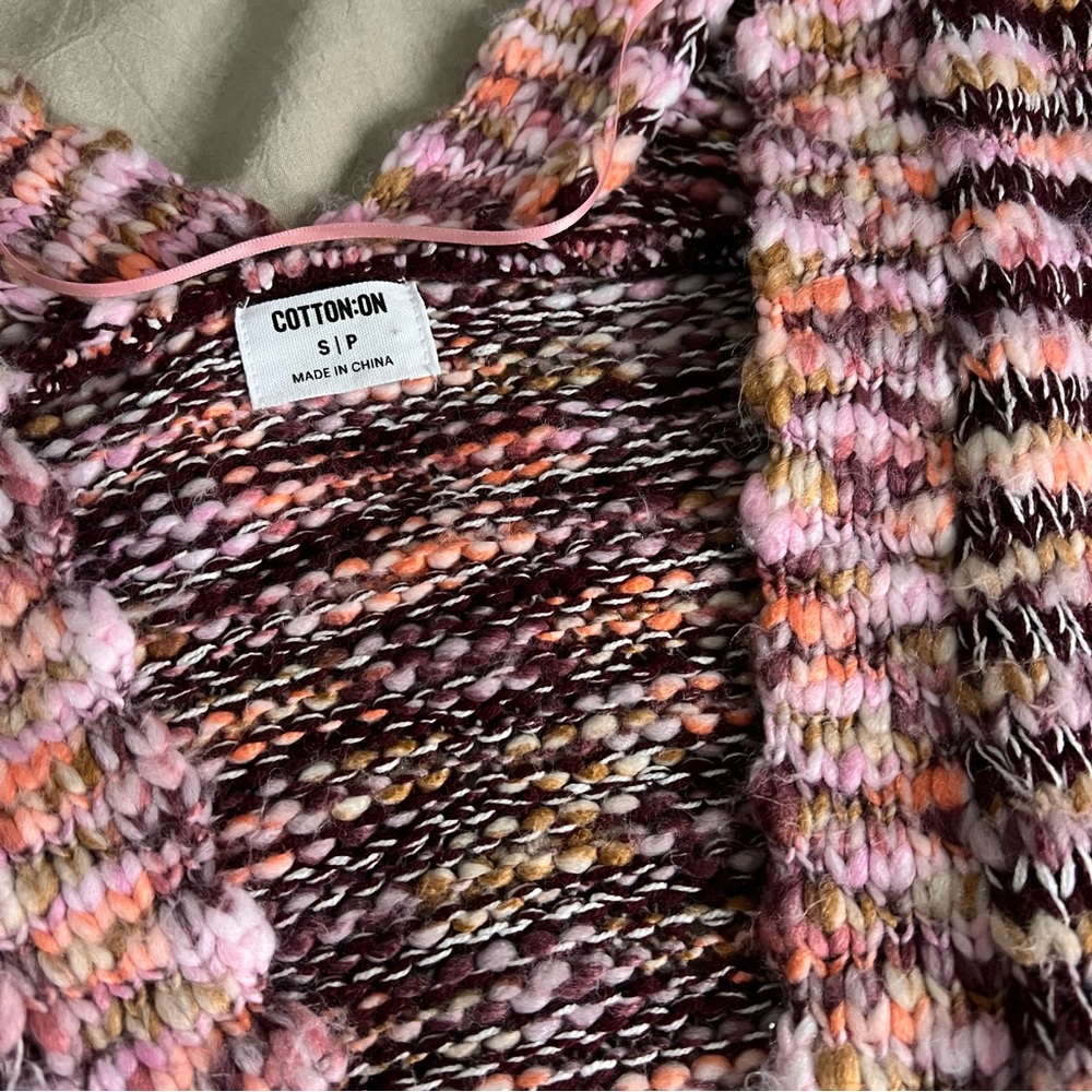 Pink Multi Color Cardigan - Picture 4 of 5